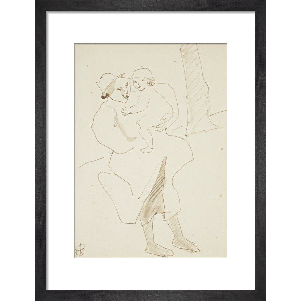 Nursemaid and child - Art print