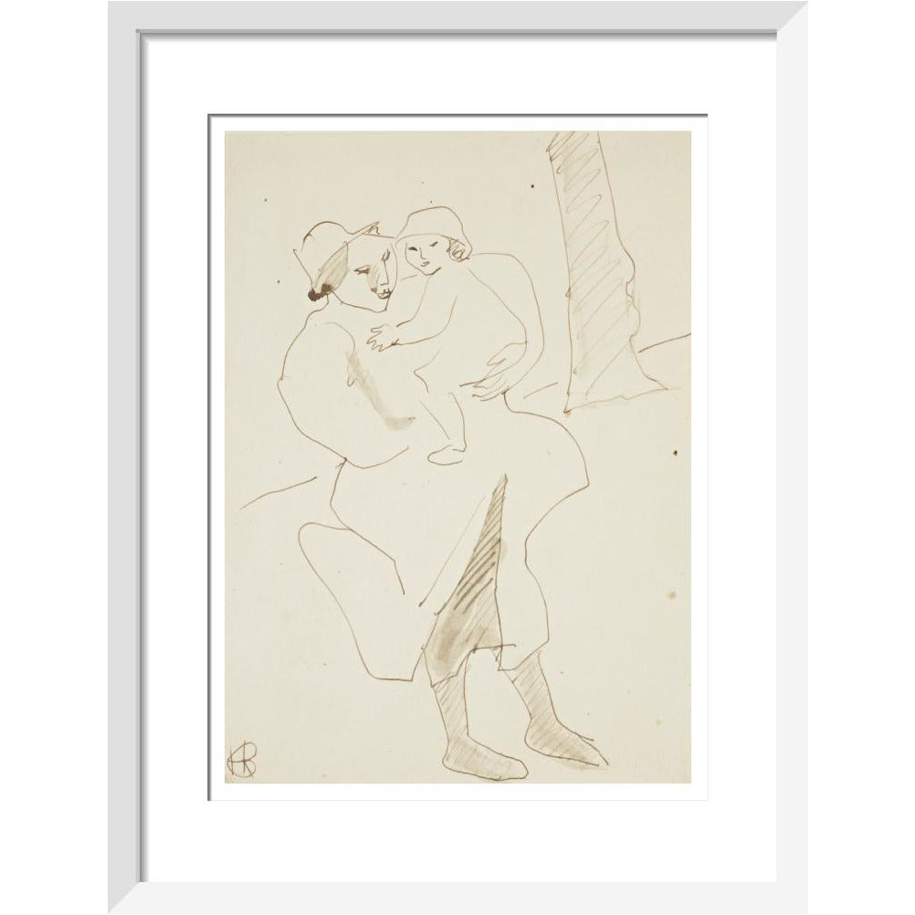 Nursemaid and child - Art print