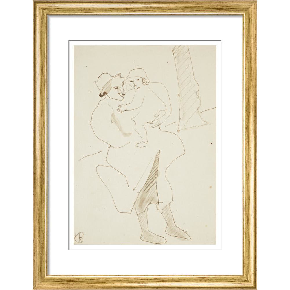 Nursemaid and child - Art print