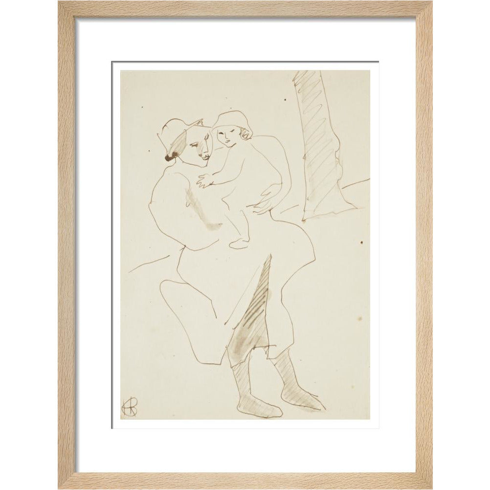 Nursemaid and child - Art print