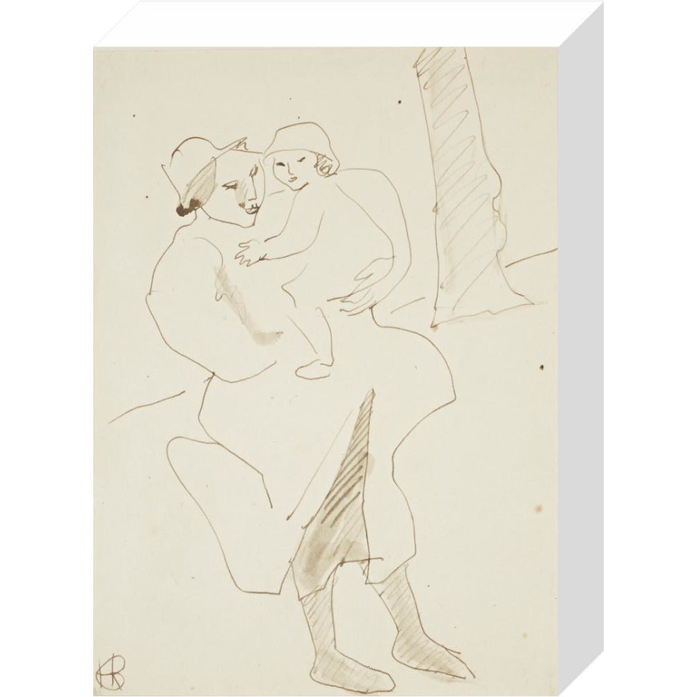 Nursemaid and child - Art print
