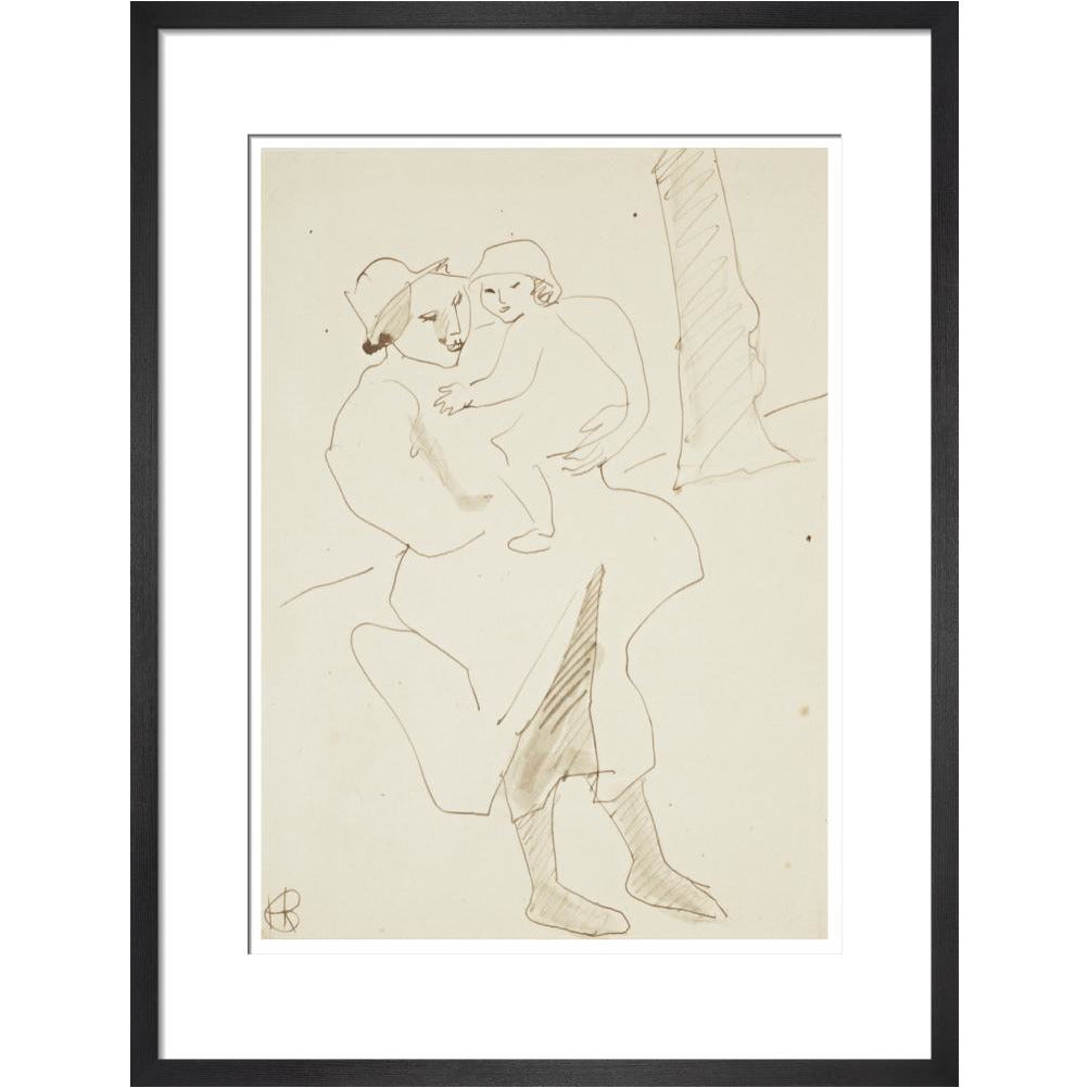 Nursemaid and child - Art print