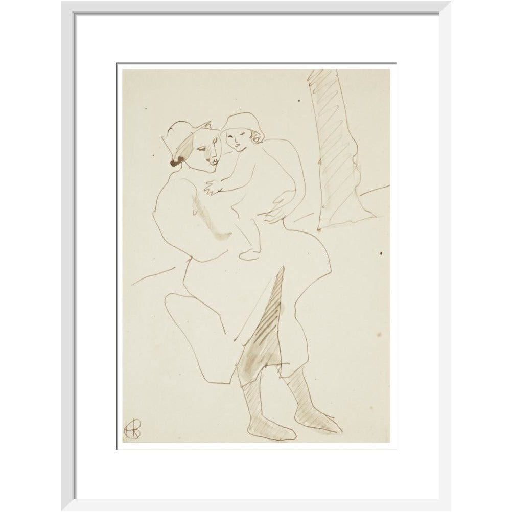 Nursemaid and child - Art print