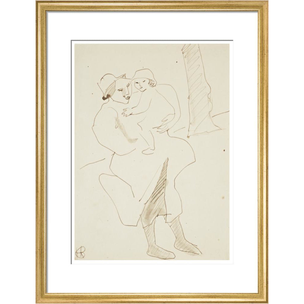 Nursemaid and child - Art print