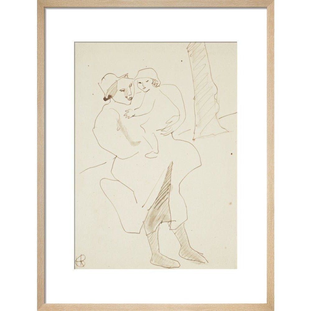 Nursemaid and child - Art print
