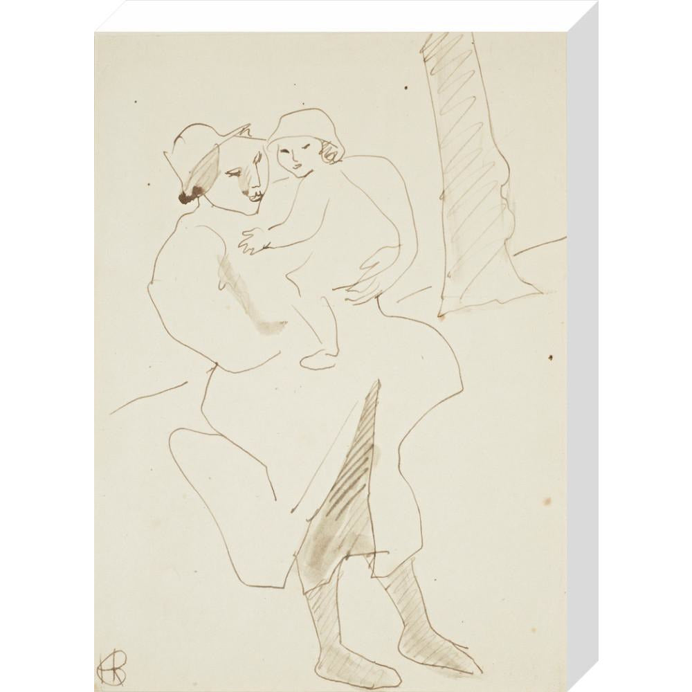 Nursemaid and child - Art print