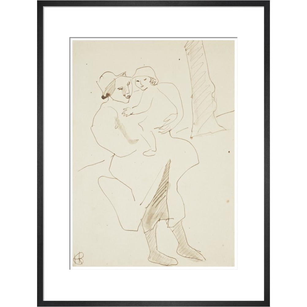 Nursemaid and child - Art print