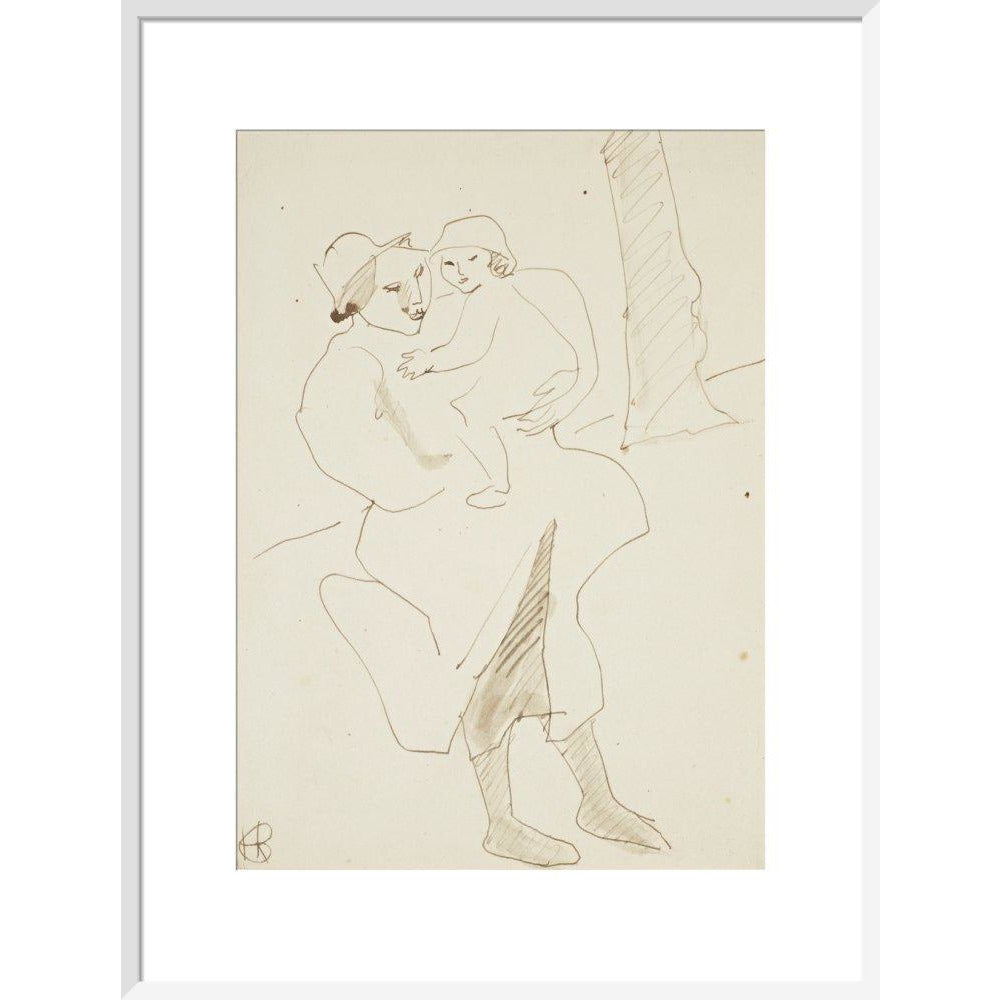 Nursemaid and child - Art print