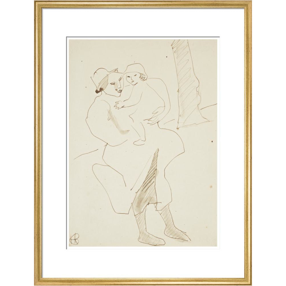 Nursemaid and child - Art print