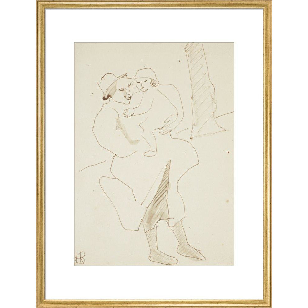 Nursemaid and child - Art print