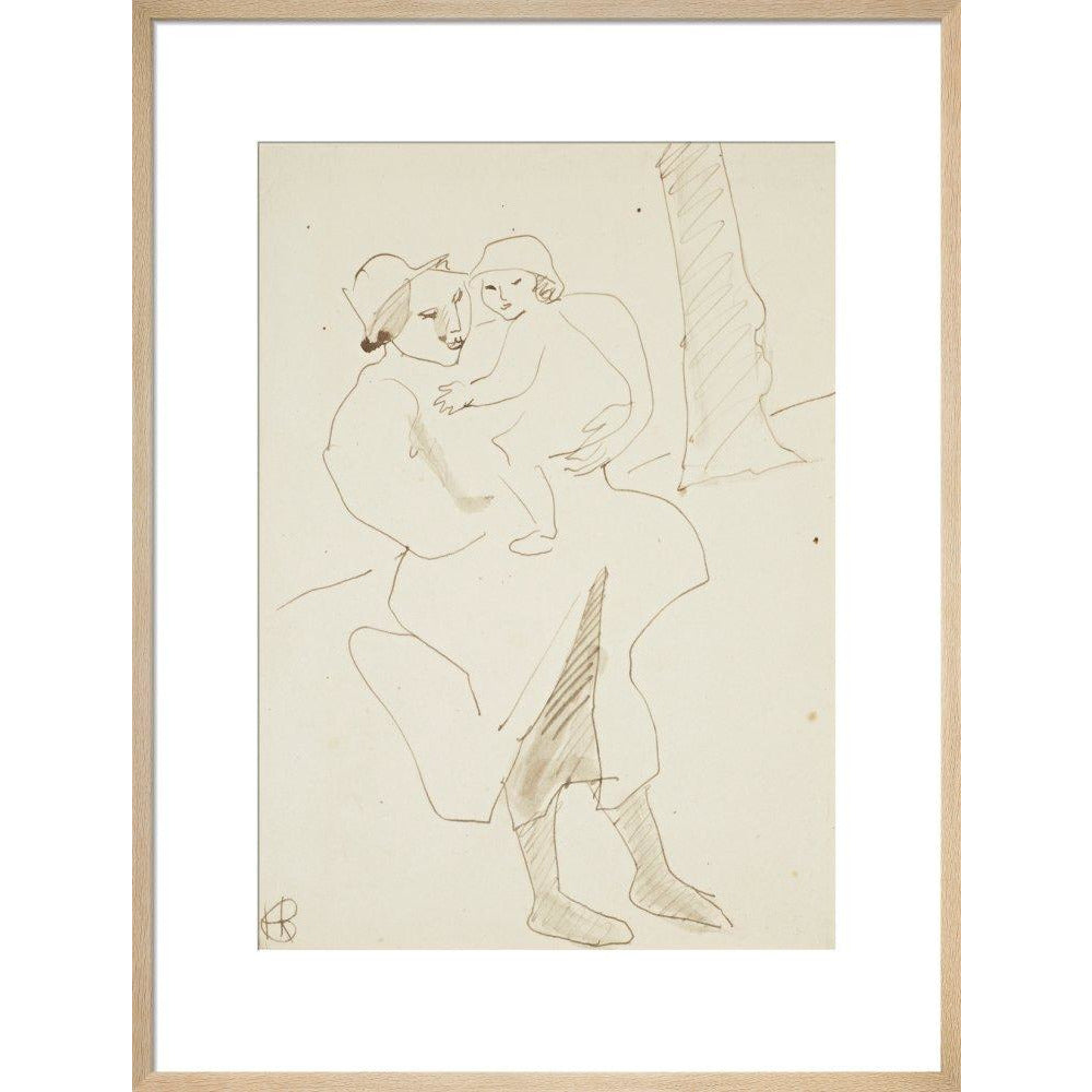 Nursemaid and child - Art print