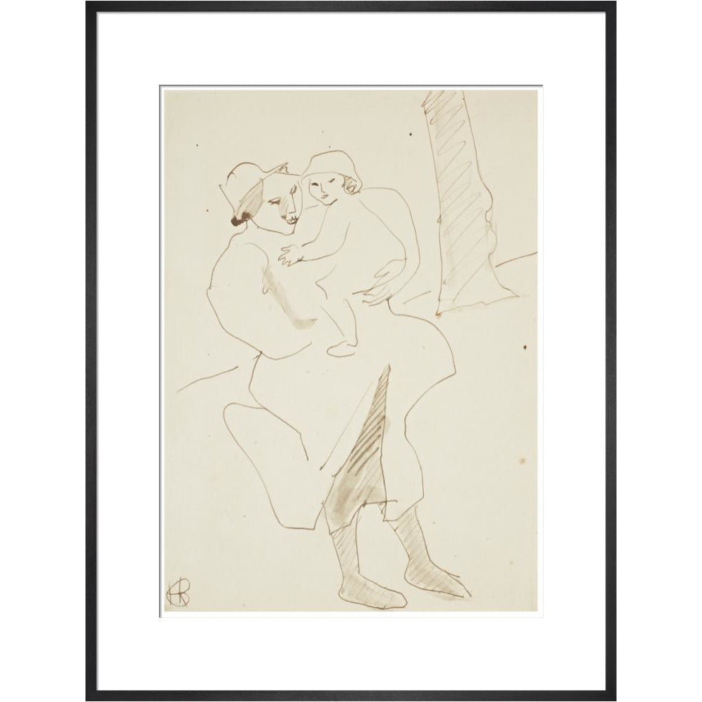 Nursemaid and child - Art print