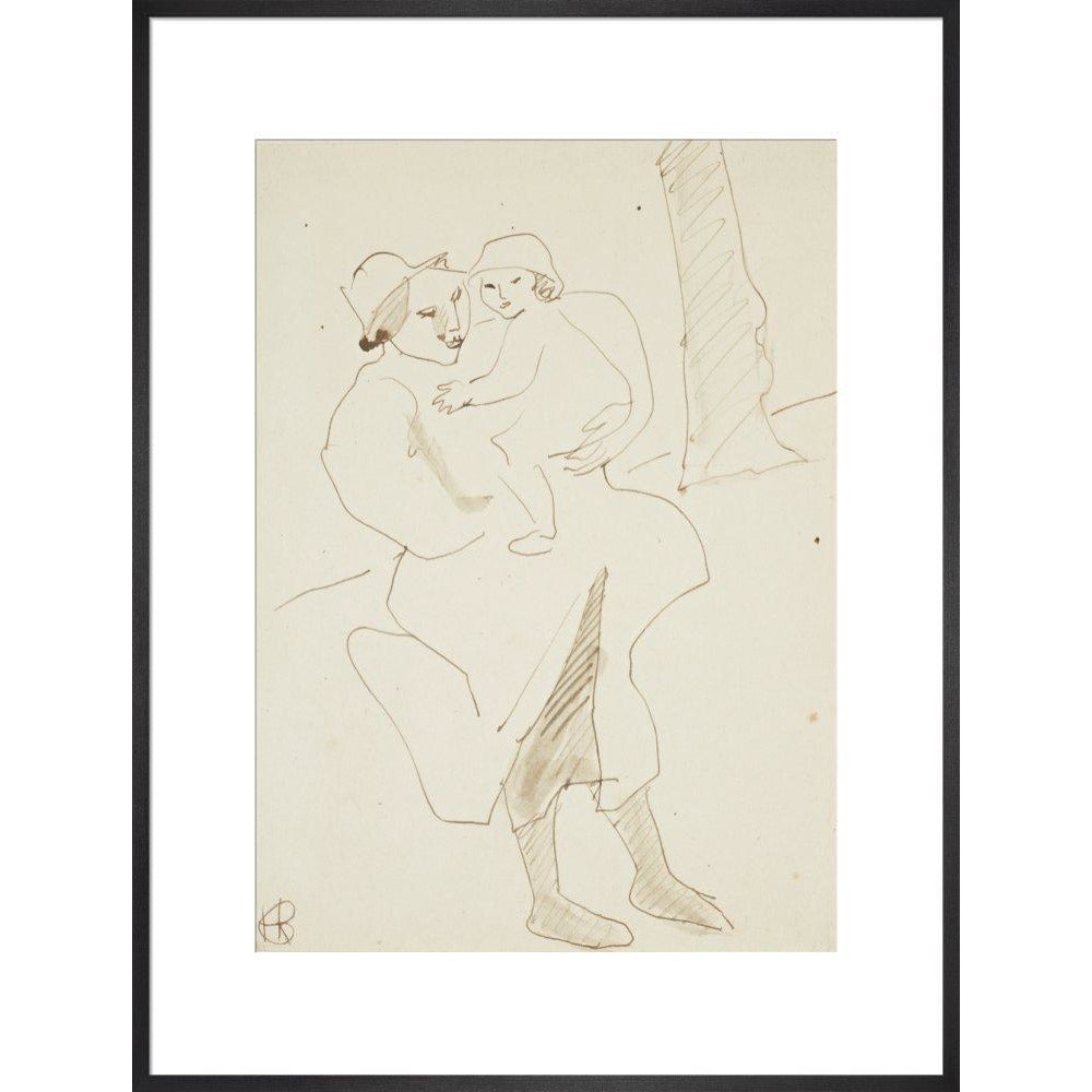 Nursemaid and child - Art print