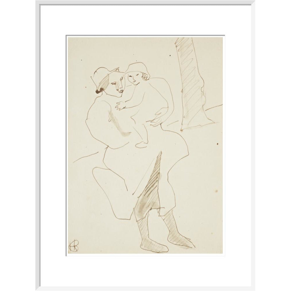 Nursemaid and child - Art print