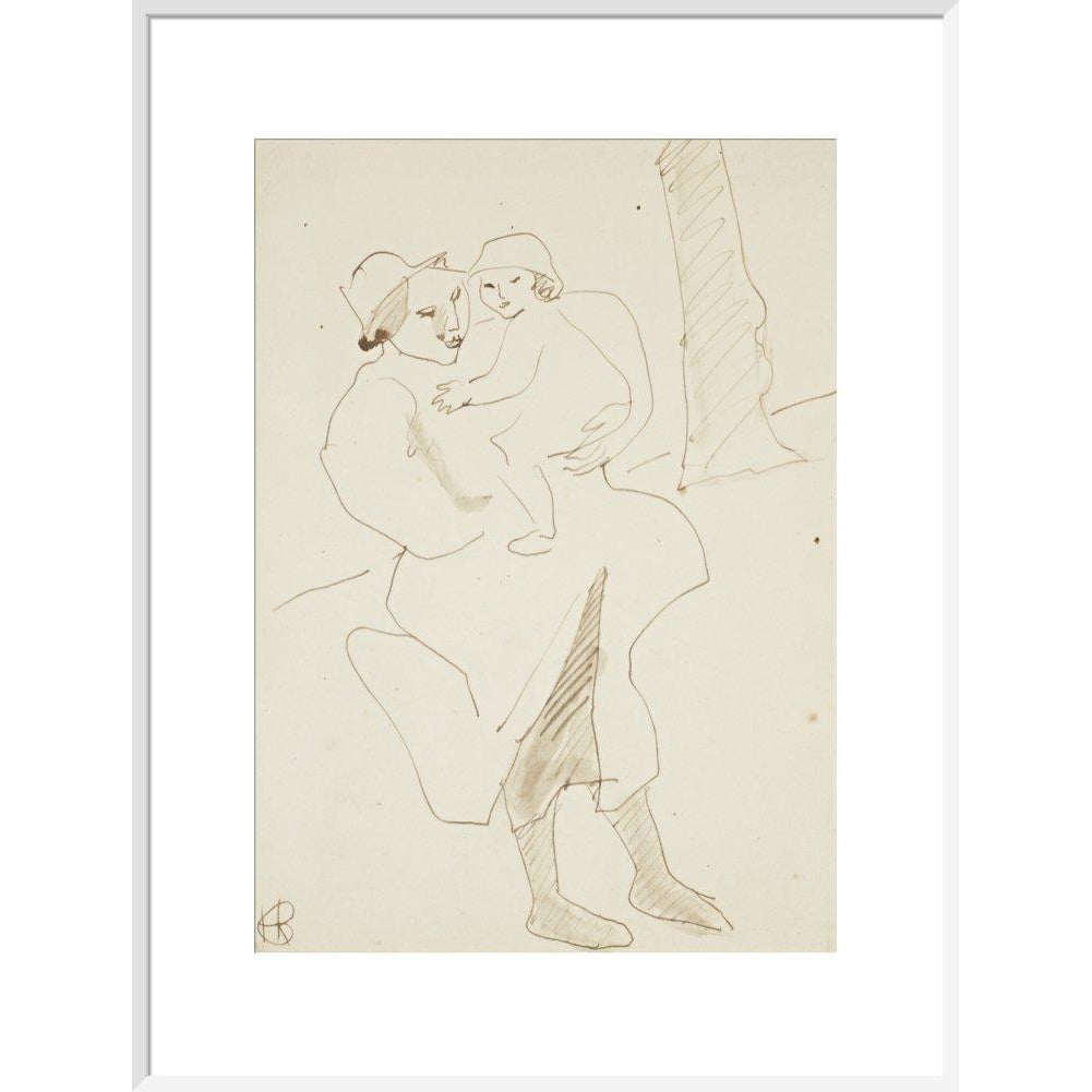 Nursemaid and child - Art print
