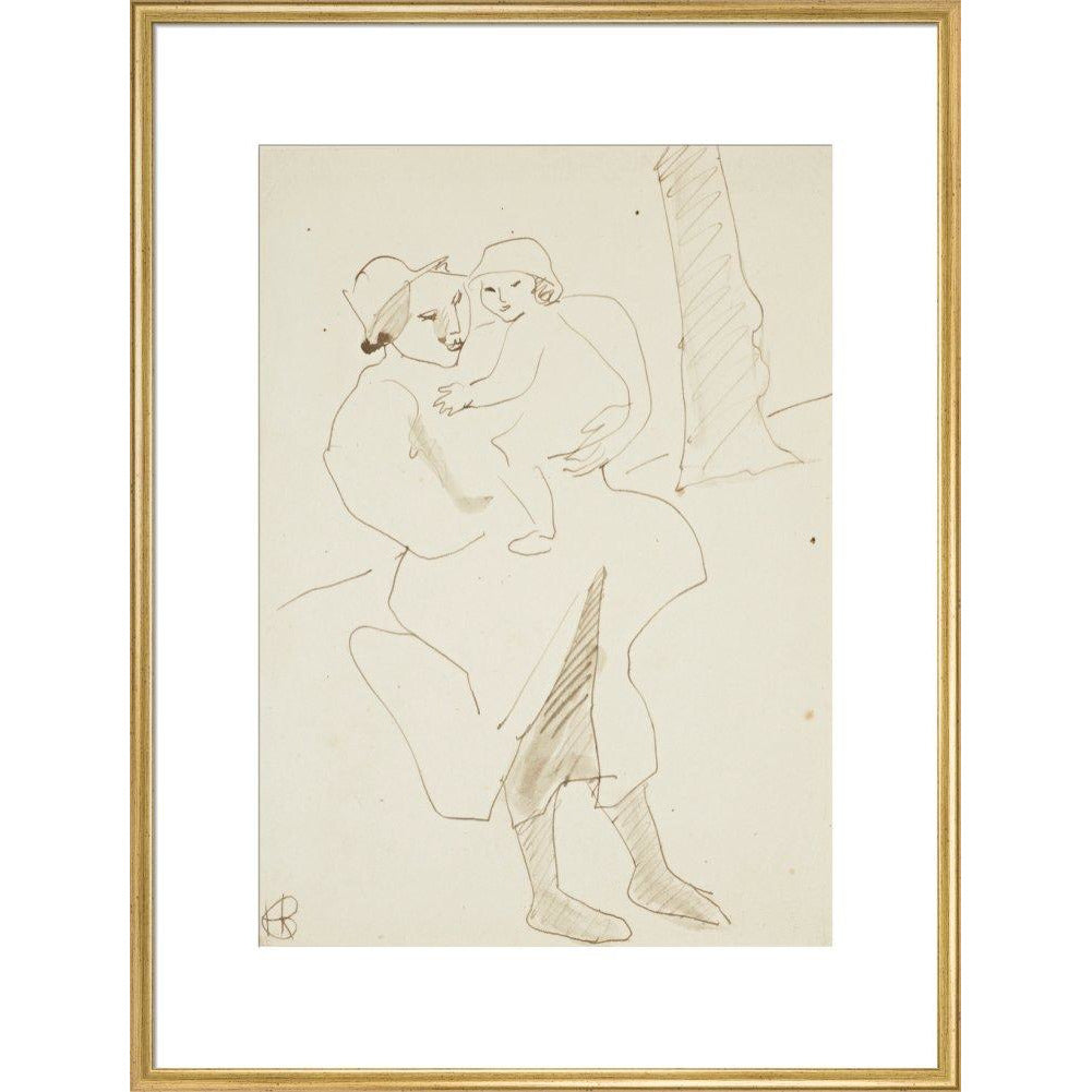 Nursemaid and child - Art print