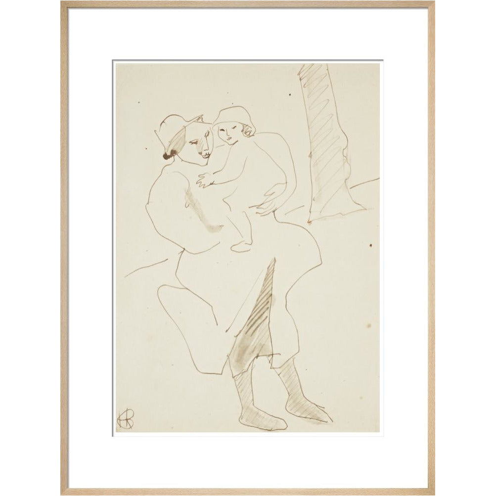 Nursemaid and child - Art print