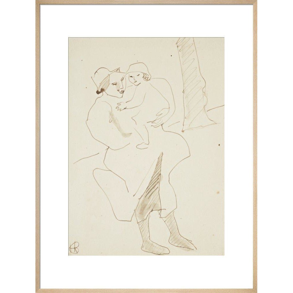 Nursemaid and child - Art print