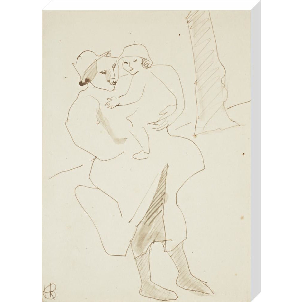 Nursemaid and child - Art print