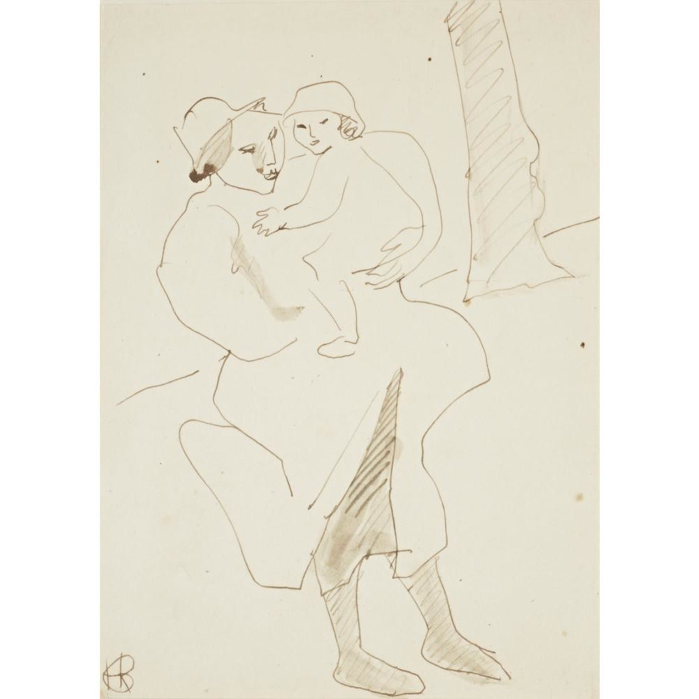 Nursemaid and child - Art print