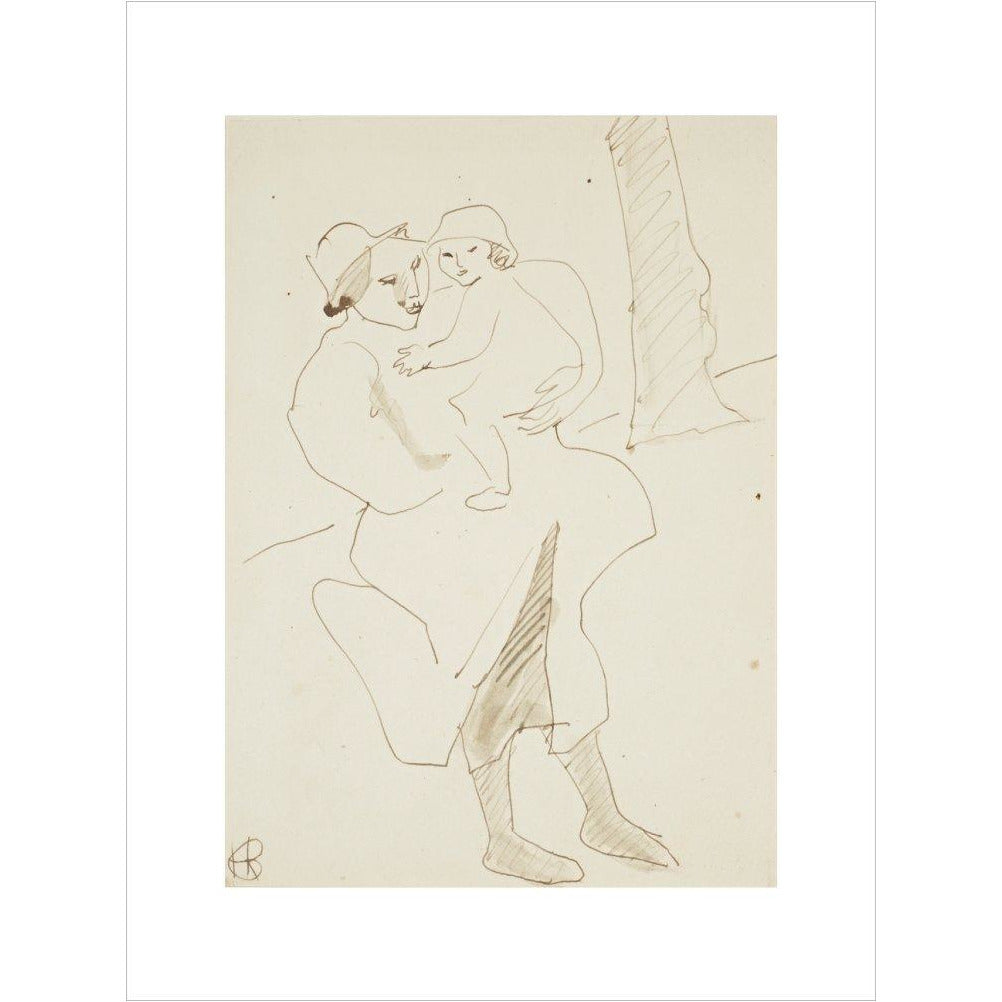 Nursemaid and child - Art print