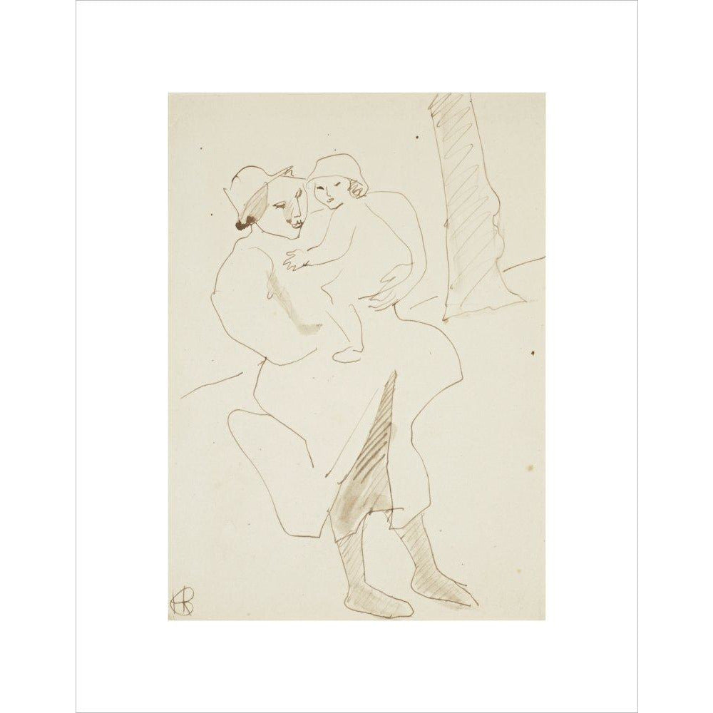 Nursemaid and child - Art print