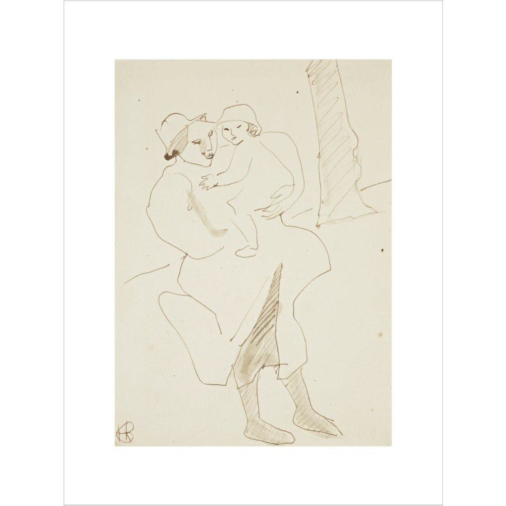 Nursemaid and child - Art print