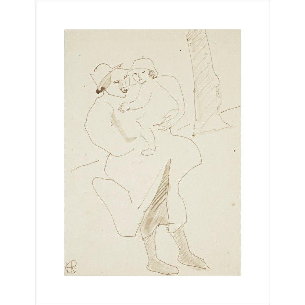 Nursemaid and child - Art print