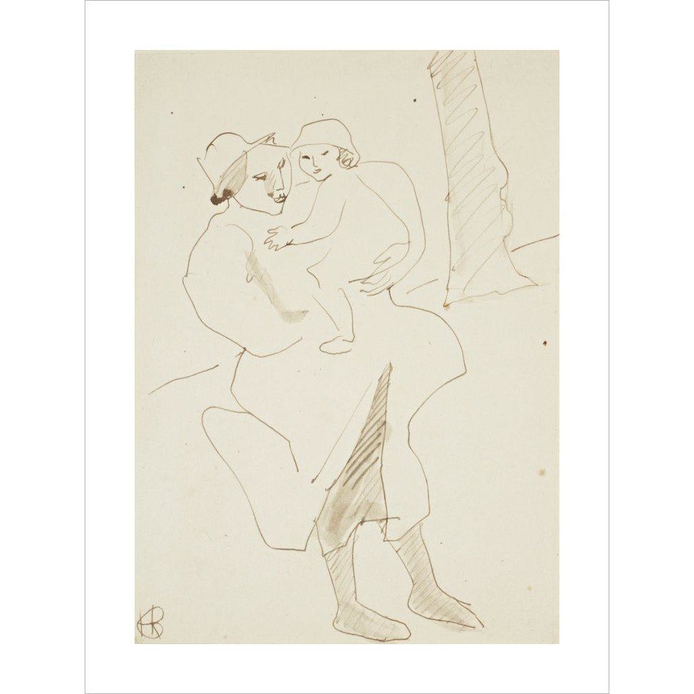 Nursemaid and child - Art print