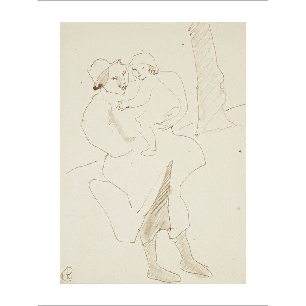 Nursemaid and child - Art print