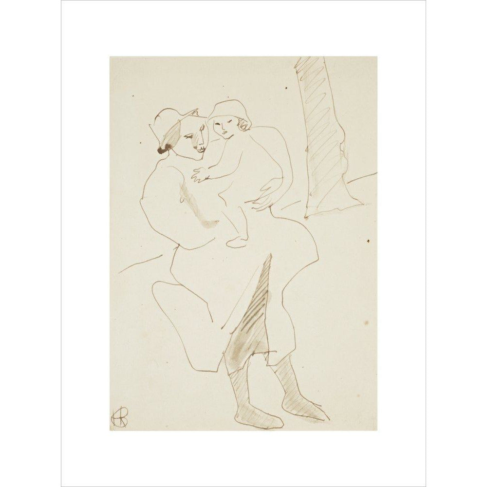 Nursemaid and child - Art print