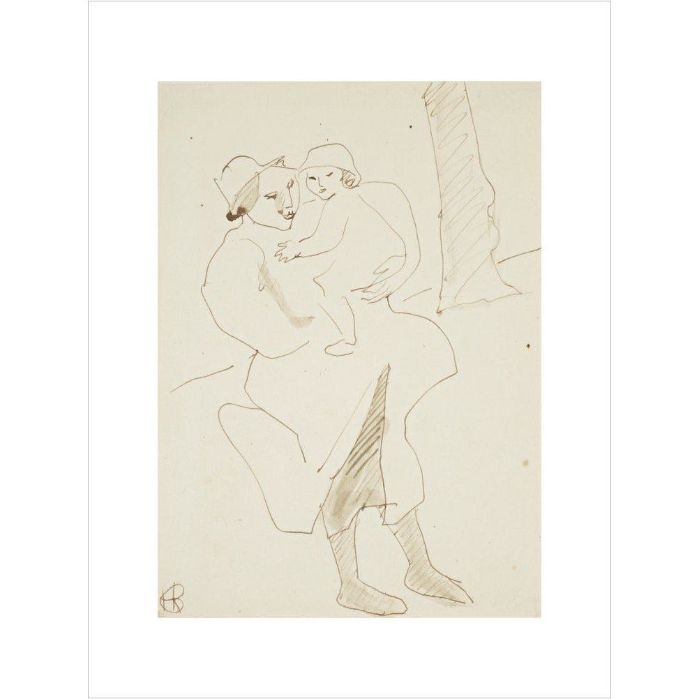 Nursemaid and child - Art print