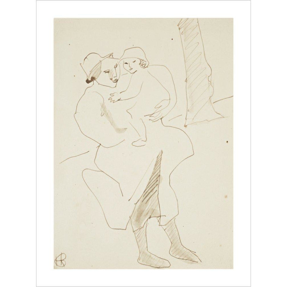 Nursemaid and child - Art print