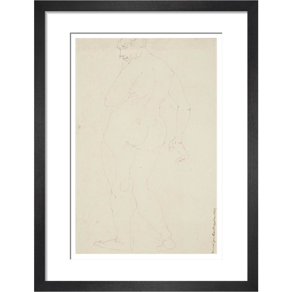 Standing woman - Art print