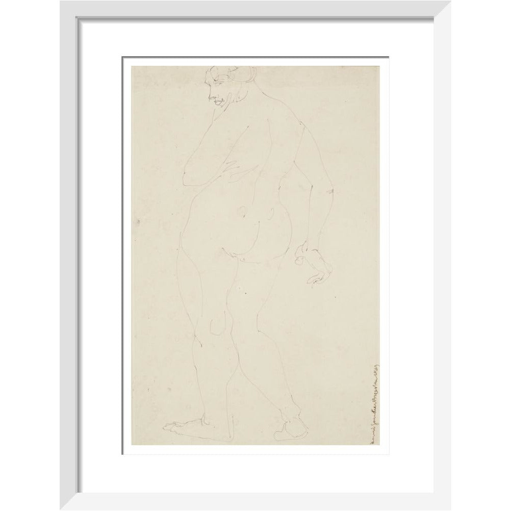 Standing woman - Art print