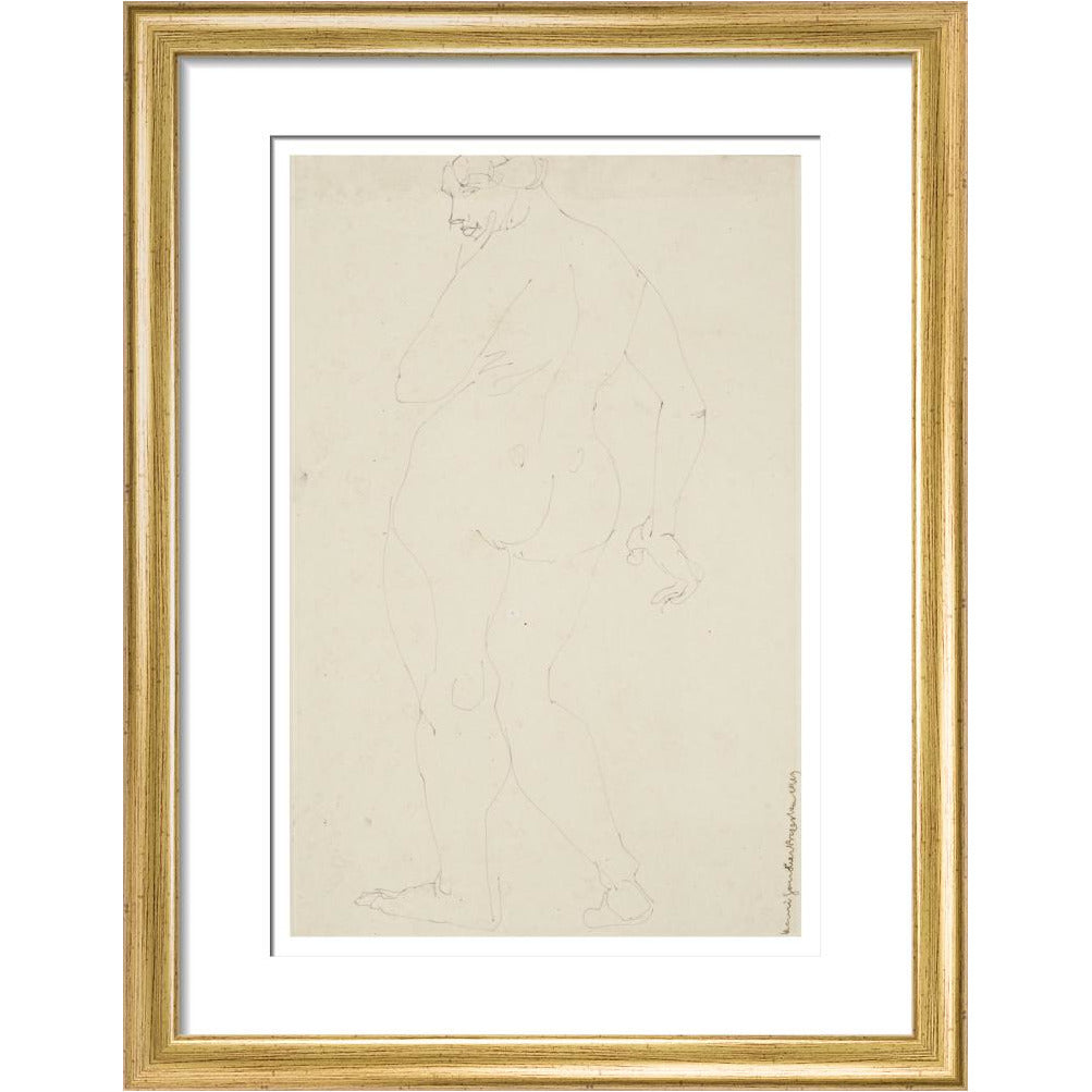 Standing woman - Art print