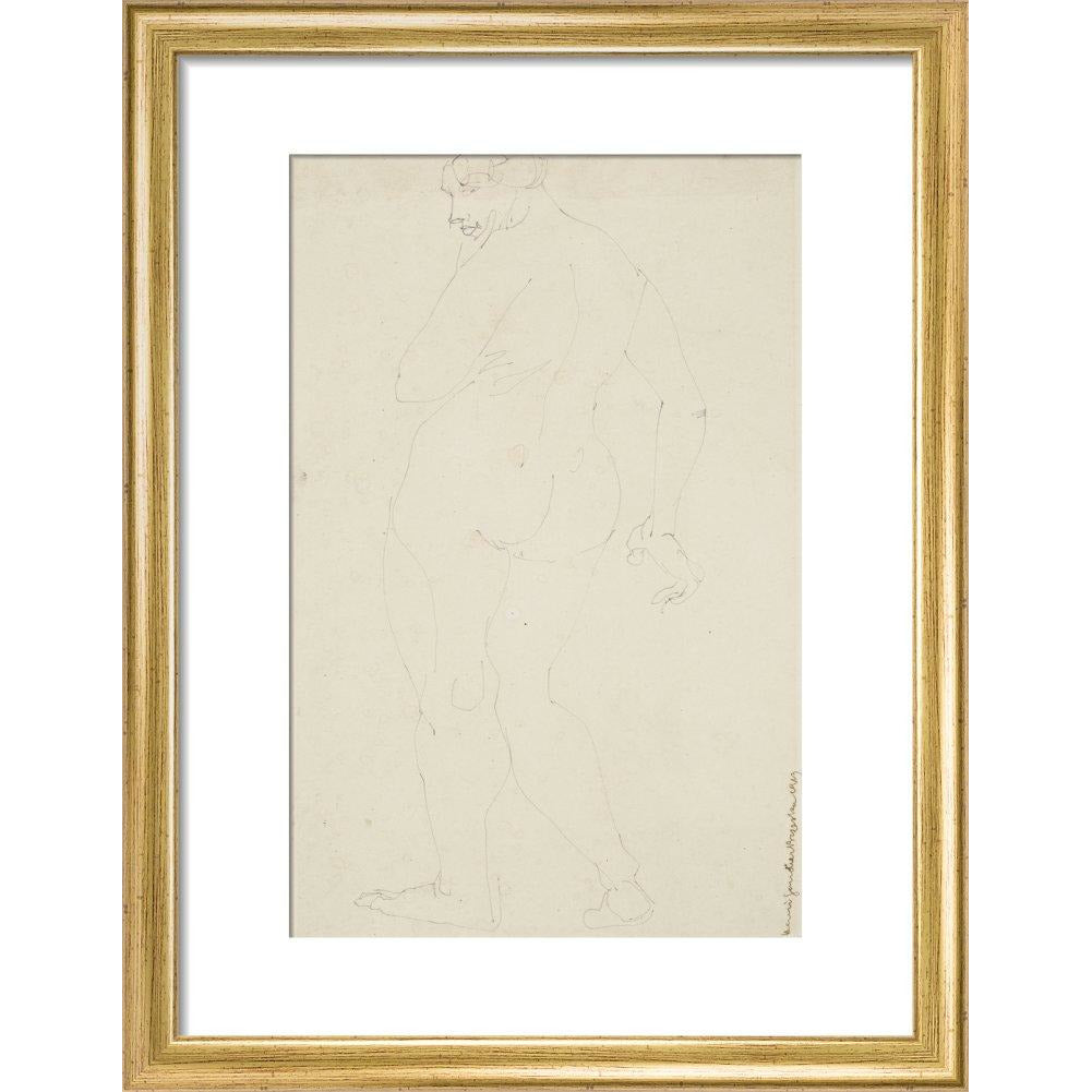 Standing woman - Art print