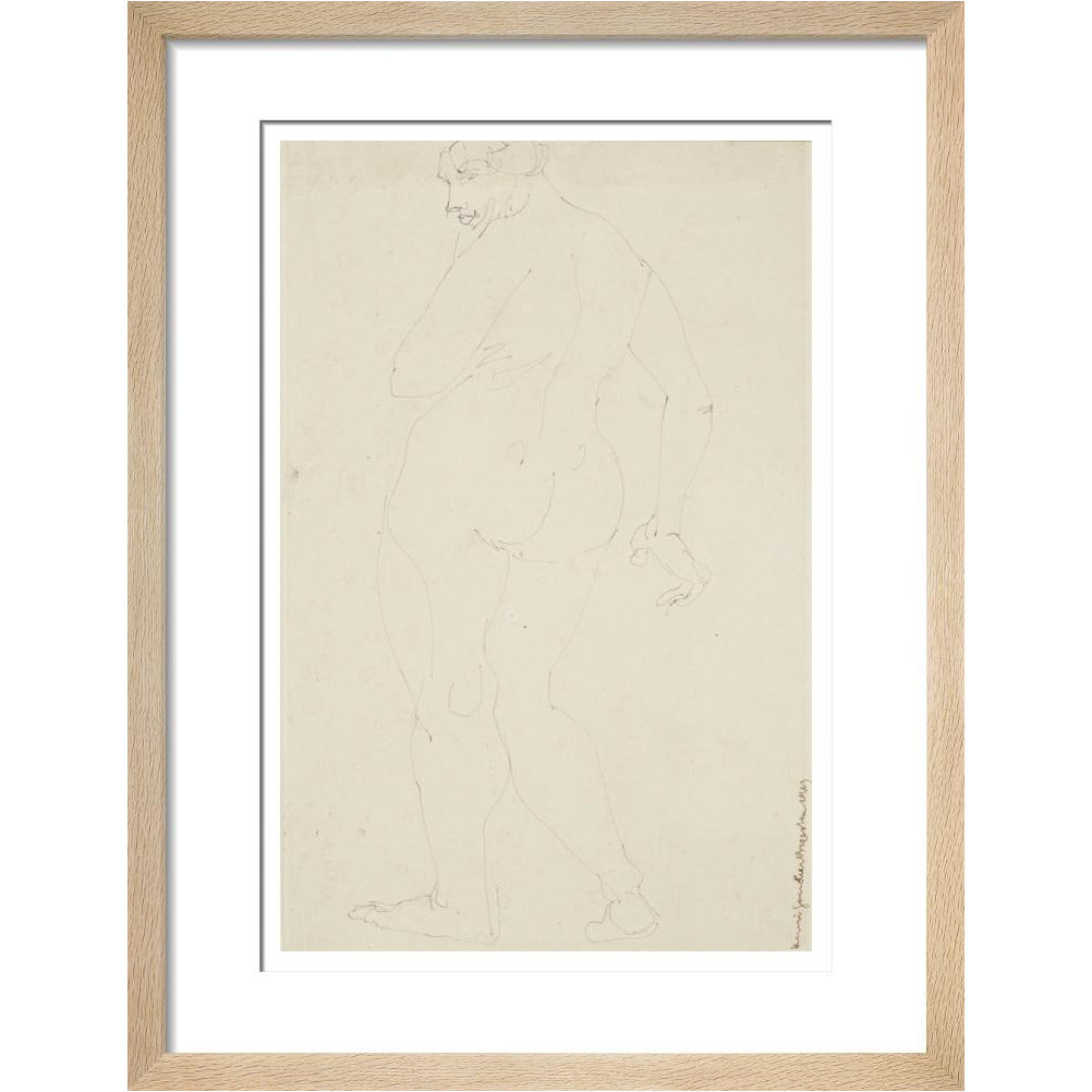 Standing woman - Art print