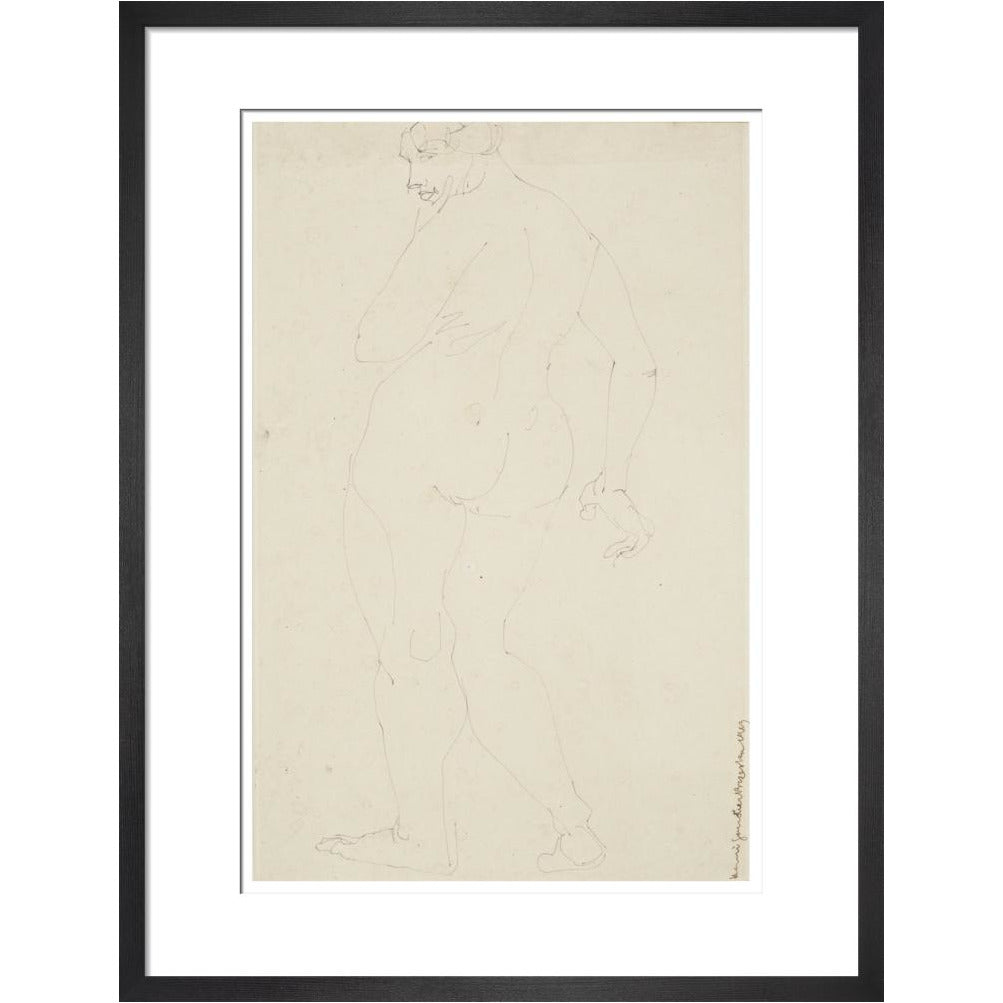 Standing woman - Art print