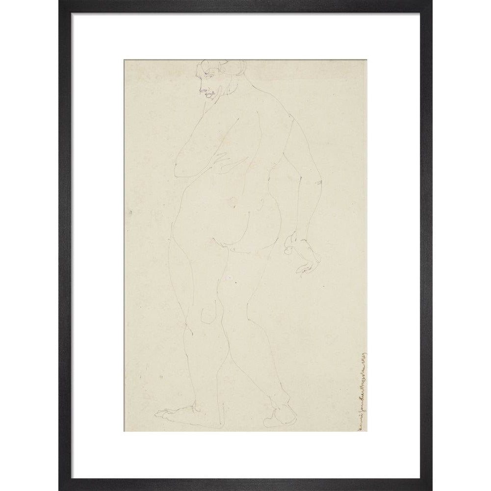 Standing woman - Art print