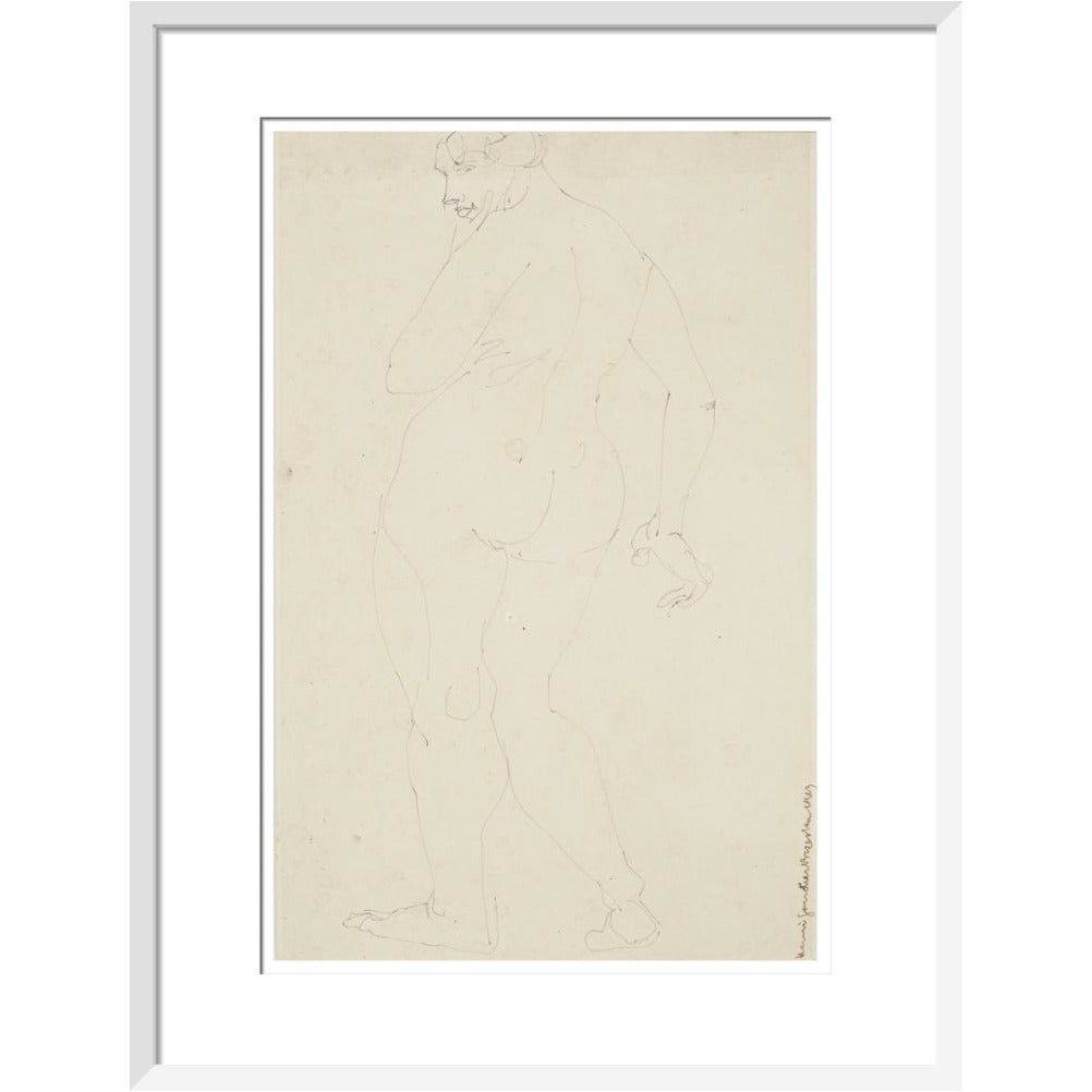 Standing woman - Art print
