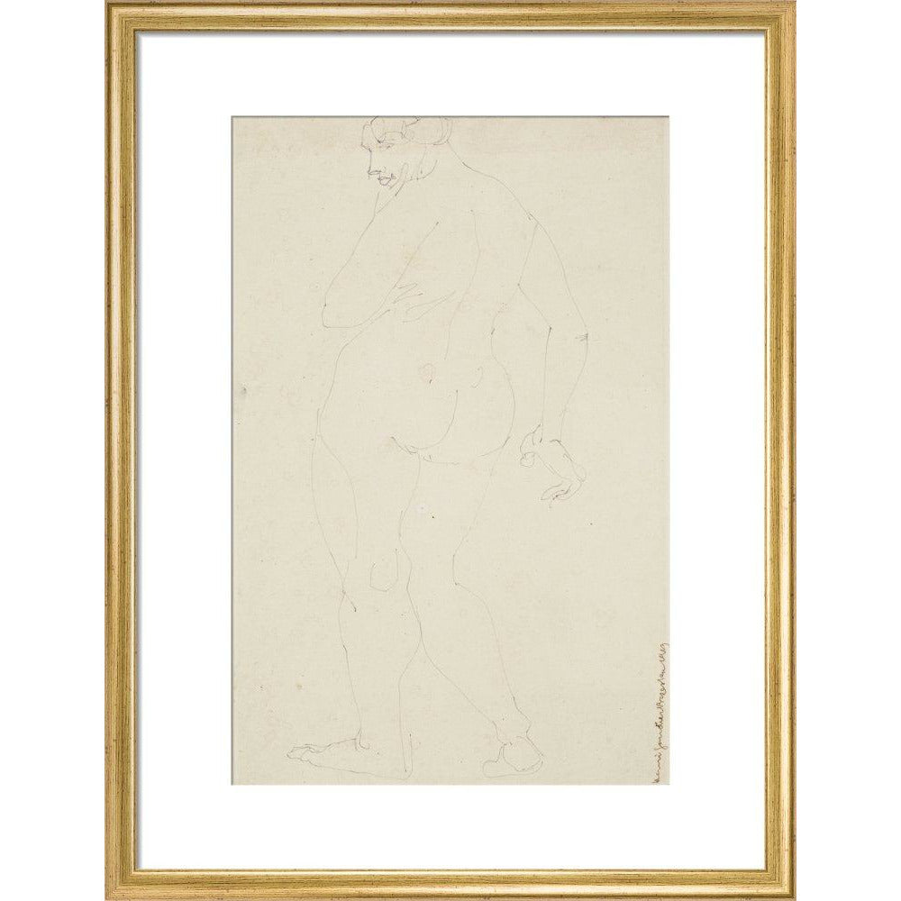 Standing woman - Art print