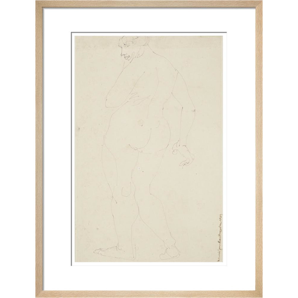 Standing woman - Art print