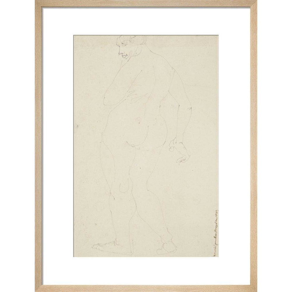 Standing woman - Art print