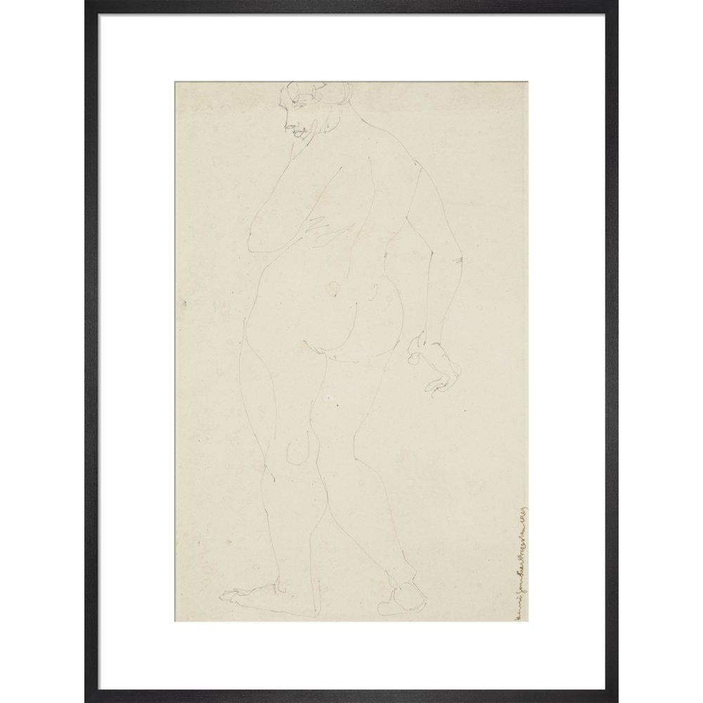 Standing woman - Art print