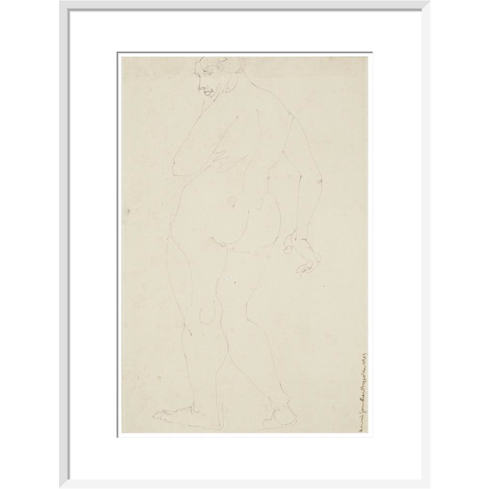 Standing woman - Art print