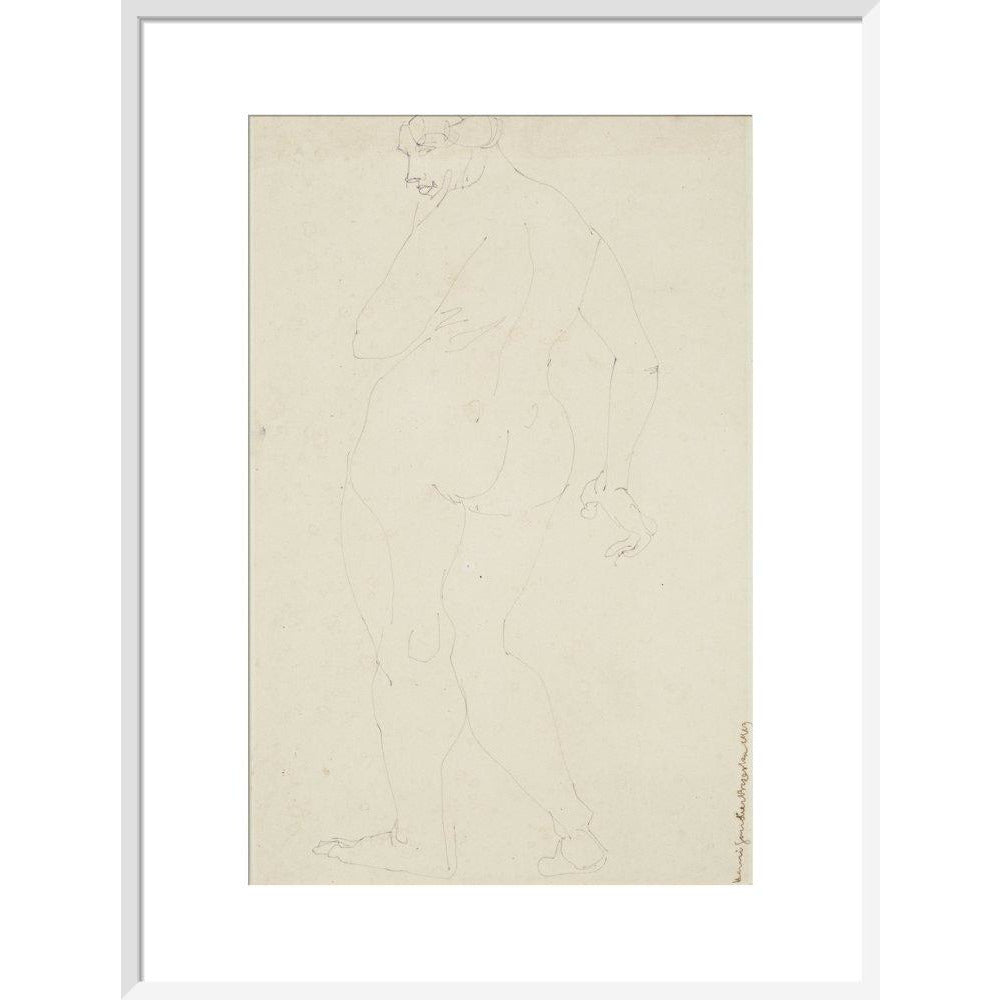 Standing woman - Art print
