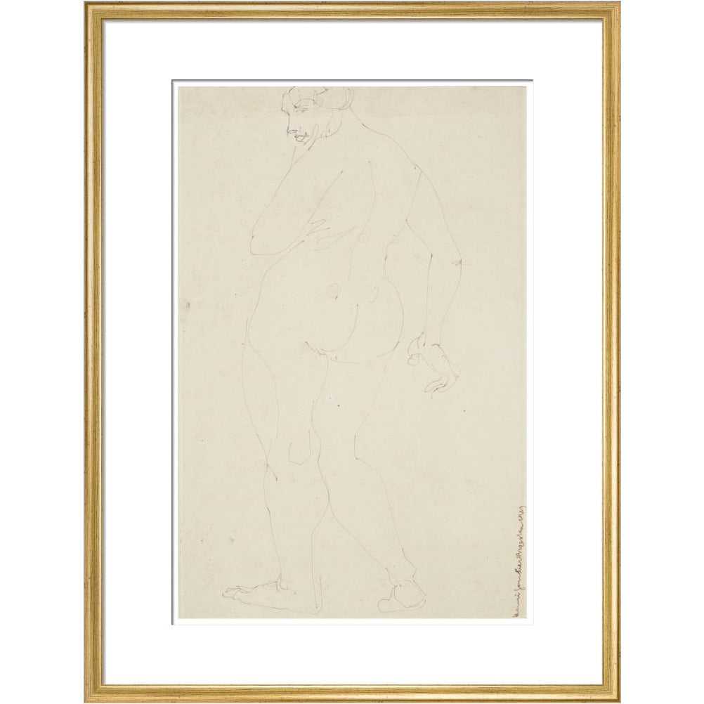 Standing woman - Art print