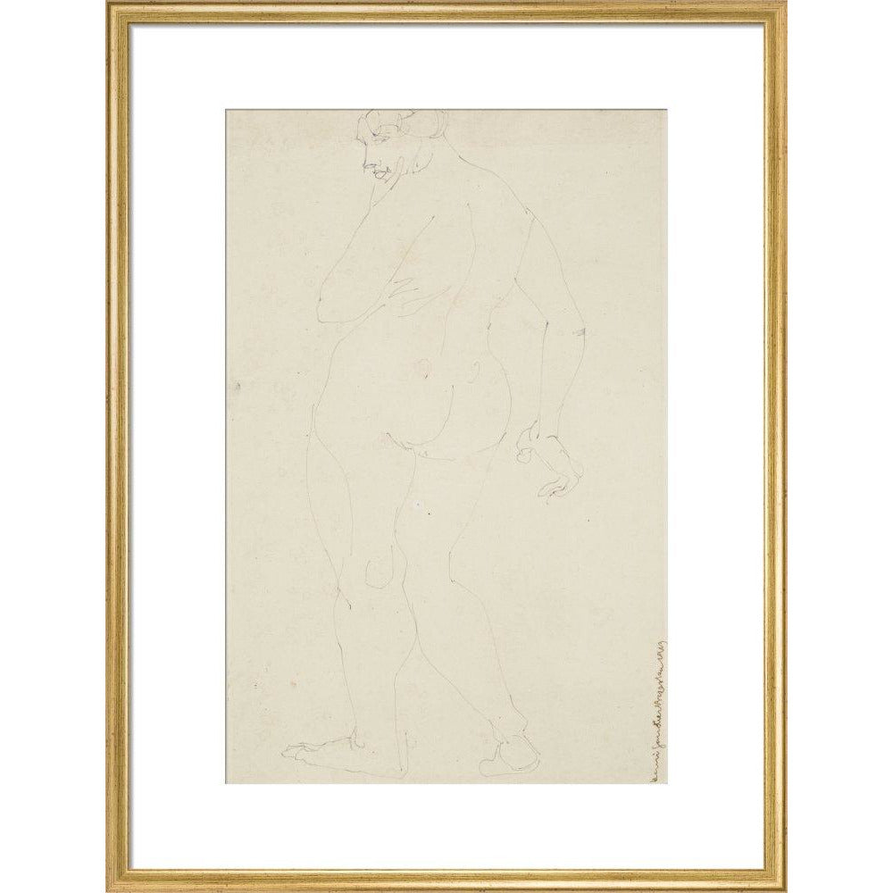 Standing woman - Art print