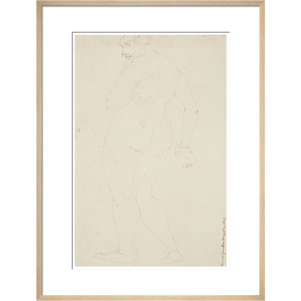 Standing woman - Art print